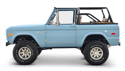 Ford Bronco 1969 Brittany Blue 302 Series with Tartan Plaid Interior