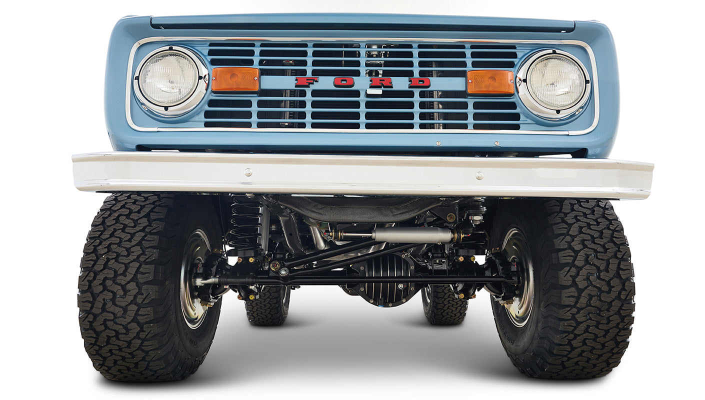 Ford Bronco 1969 Brittany Blue 302 Series with Tartan Plaid Interior