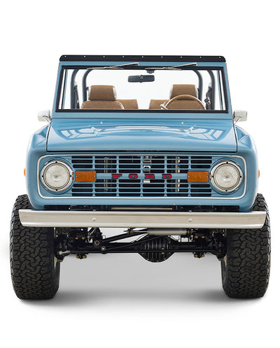Ford Bronco 1969 Brittany Blue 302 Series with Tartan Plaid Interior