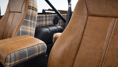 Ford Bronco 1969 Brittany Blue 302 Series with Tartan Plaid Interior