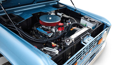Ford Bronco 1969 Brittany Blue 302 Series with Tartan Plaid Interior