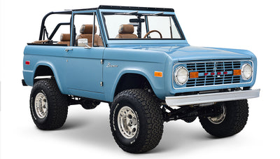 Ford Bronco 1969 Brittany Blue 302 Series with Tartan Plaid Interior
