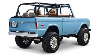 Ford Bronco 1969 Brittany Blue 302 Series with Tartan Plaid Interior