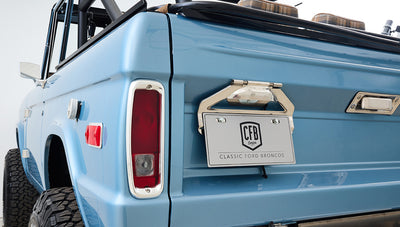 Ford Bronco 1969 Brittany Blue 302 Series with Tartan Plaid Interior