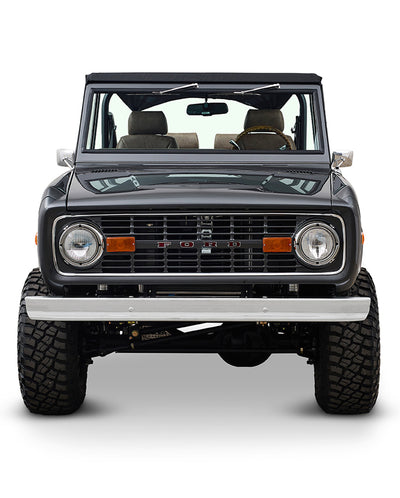 1969 For Bronco 302 Series in Magnetic Gray with Custom Cigar Leather Interior and Bikini Top