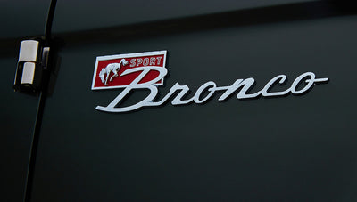 Classic Ford Bronco Ford Bronco 1969 Misty Green Coyote Series Bronco Sport Emblem series