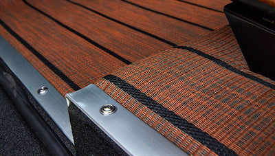Classic Ford Bronco Ford Bronco 1969 Misty Green Coyote Series Custom Teak Boat Floor Detail3 series