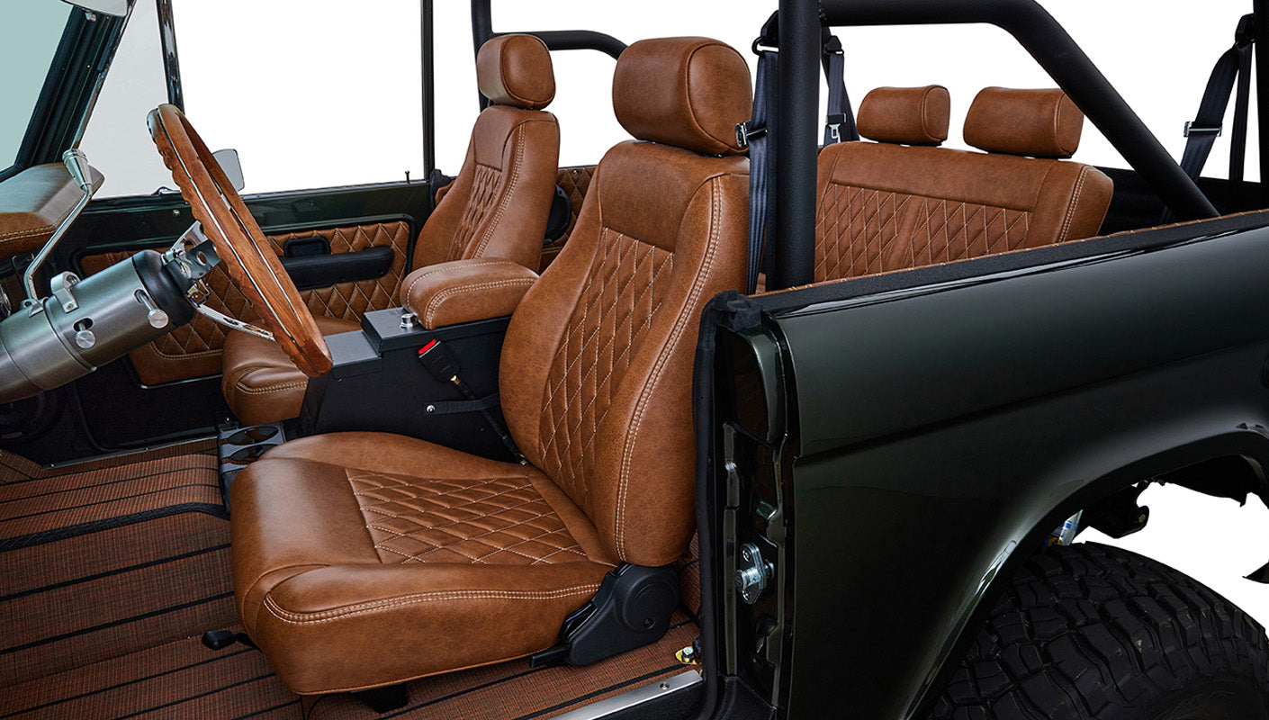 Classic Ford Bronco Ford Bronco 1969 Misty Green Coyote Series Driver Interior series