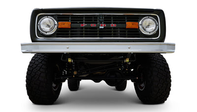 Classic Ford Bronco Ford Bronco 1969 Misty Green Coyote Series Front Undercarriage series