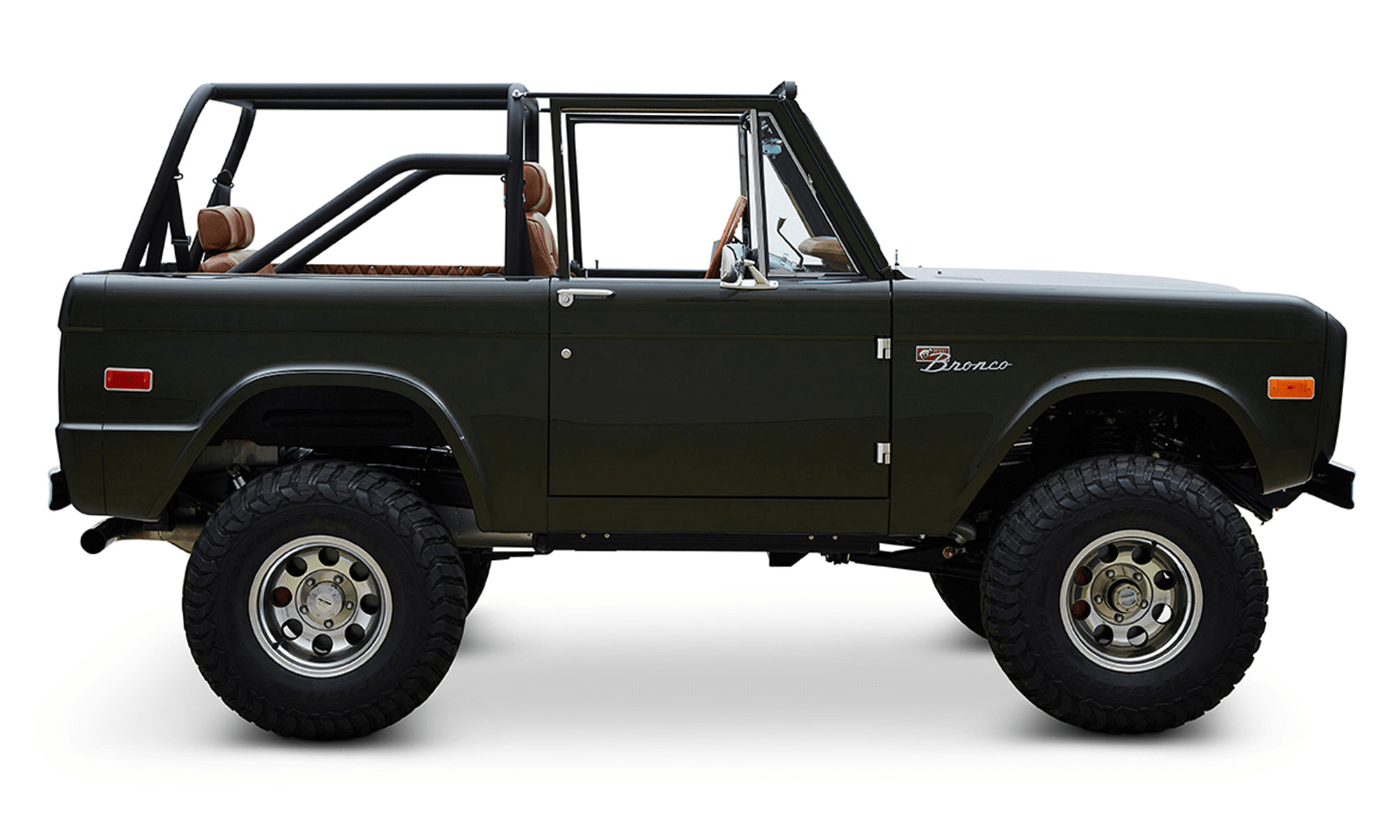 Classic Ford Bronco Ford Bronco 1969 Misty Green Coyote Series Passenger Side series