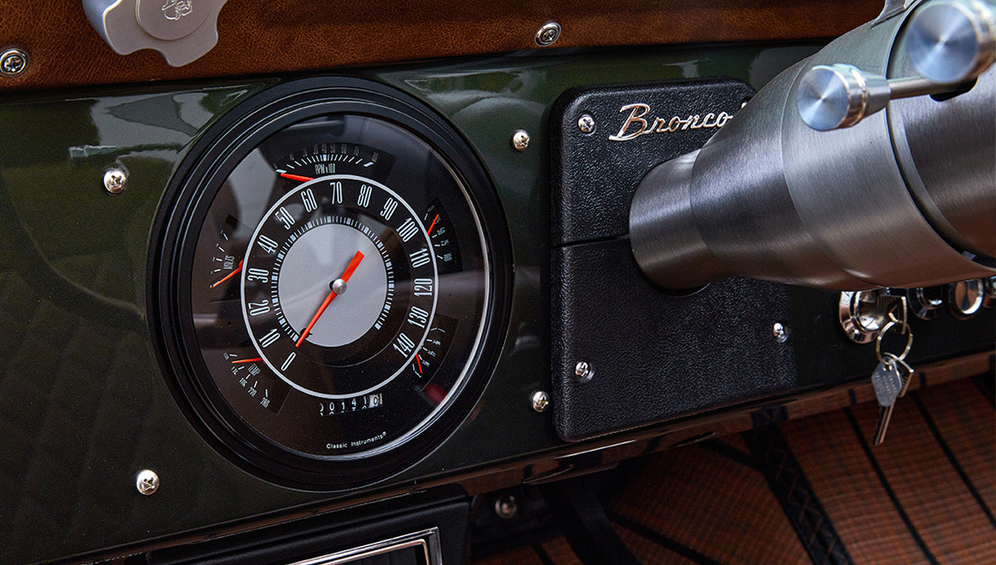 Classic Ford Bronco Ford Bronco 1969 Misty Green Coyote Series Speedo series
