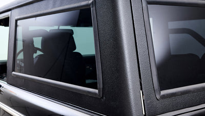 Ford Bronco 1970 in Black with Black bedlined hard top with custom straight stitch interior