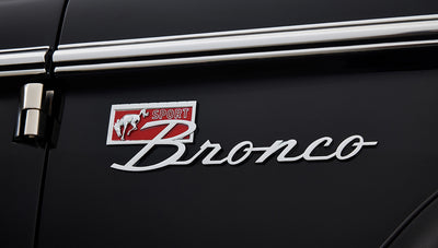 Ford Bronco 1970 in Black with Black bedlined hard top with custom straight stitch interior