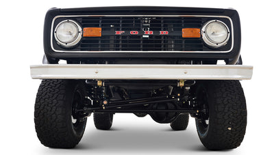 Ford Bronco 1970 in Black with Black bedlined hard top with custom straight stitch interior