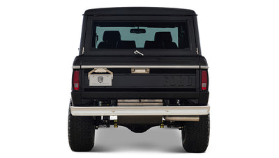 Ford Bronco 1970 in Black with Black bedlined hard top with custom straight stitch interior