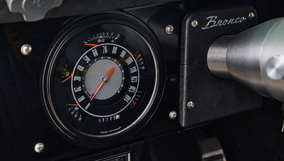 Ford Bronco 1970 in Black with Black bedlined hard top with custom straight stitch interior
