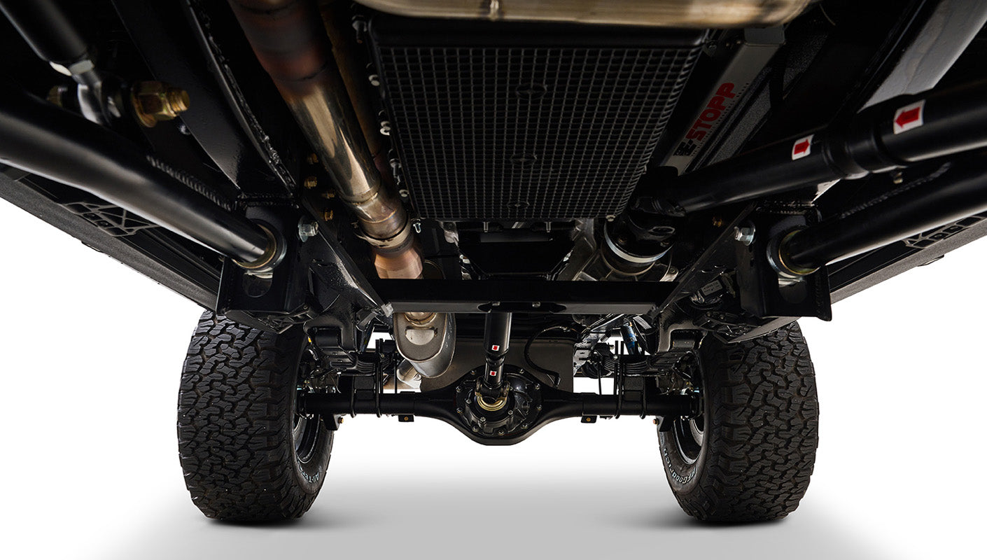 Ford Bronco 1970 in Black with Black bedlined hard top with custom straight stitch interior