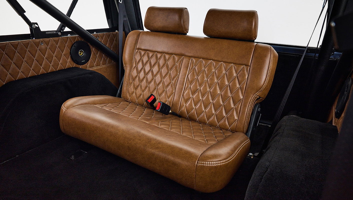 Ford Bronco 1970 Matte Blue 302 Series with Black Soft Top Custom Interior