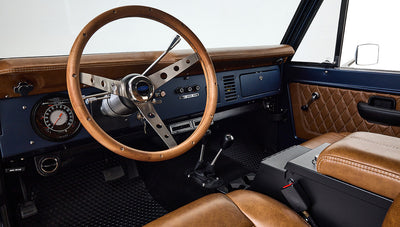 Ford Bronco 1970 Matte Blue 302 Series with Black Soft Top