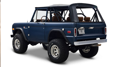 Ford Bronco 1970 Matte Blue 302 Series with Black Soft Top