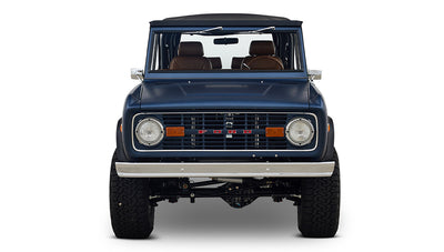 Ford Bronco 1970 Matte Blue 302 Series with Black Soft Top