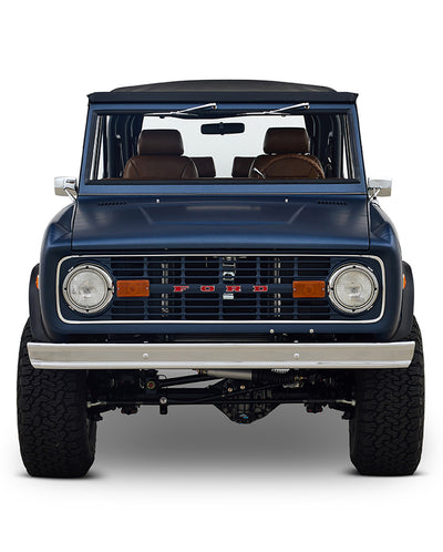 Ford Bronco 1970 Matte Blue 302 Series with Black Soft Top