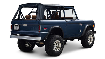 Ford Bronco 1970 Matte Blue 302 Series with Black Soft Top