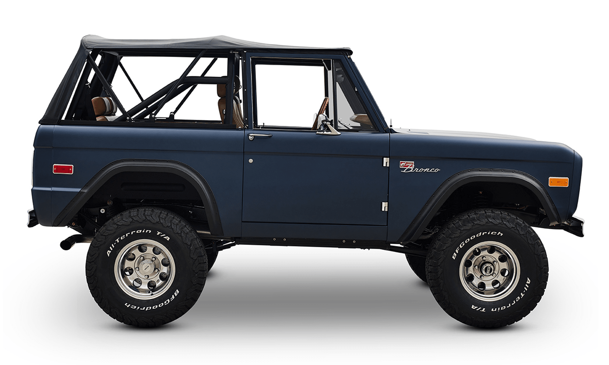 Classic Ford Bronco Ford Bronco 1970 Matte Navy 302 Series Passenger Side series