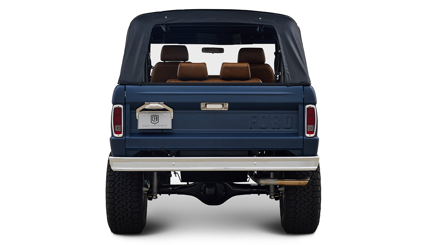 Ford Bronco 1970 Matte Blue 302 Series with Black Soft Top
