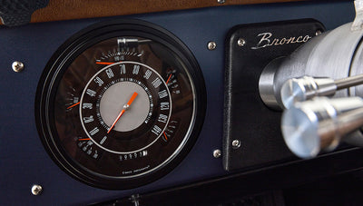 Ford Bronco 1970 Matte Blue 302 Series with Black Soft Top