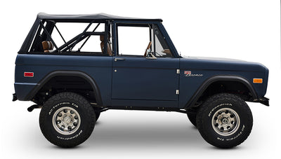 Ford Bronco 1970 Matte Blue 302 Series with Black Soft Top