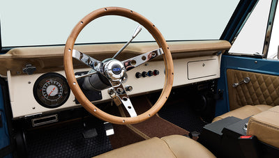 Classic Ford Broncos Teak steering wheel