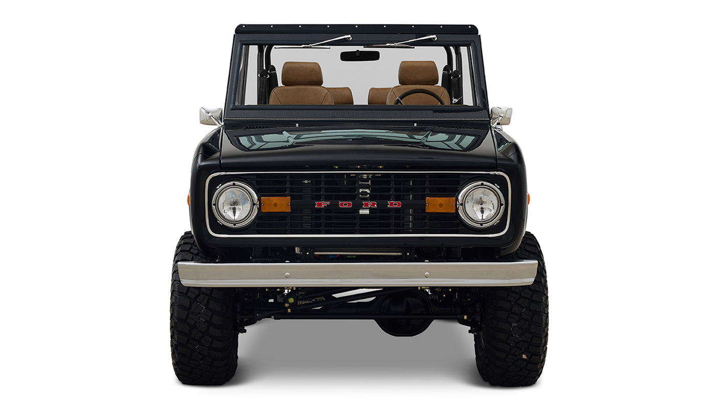 Ford Bronco 1972 Black Coyote Series with Custom Interior