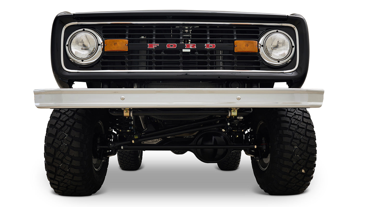 Ford Bronco 1972 Black Coyote Series with Custom Interior