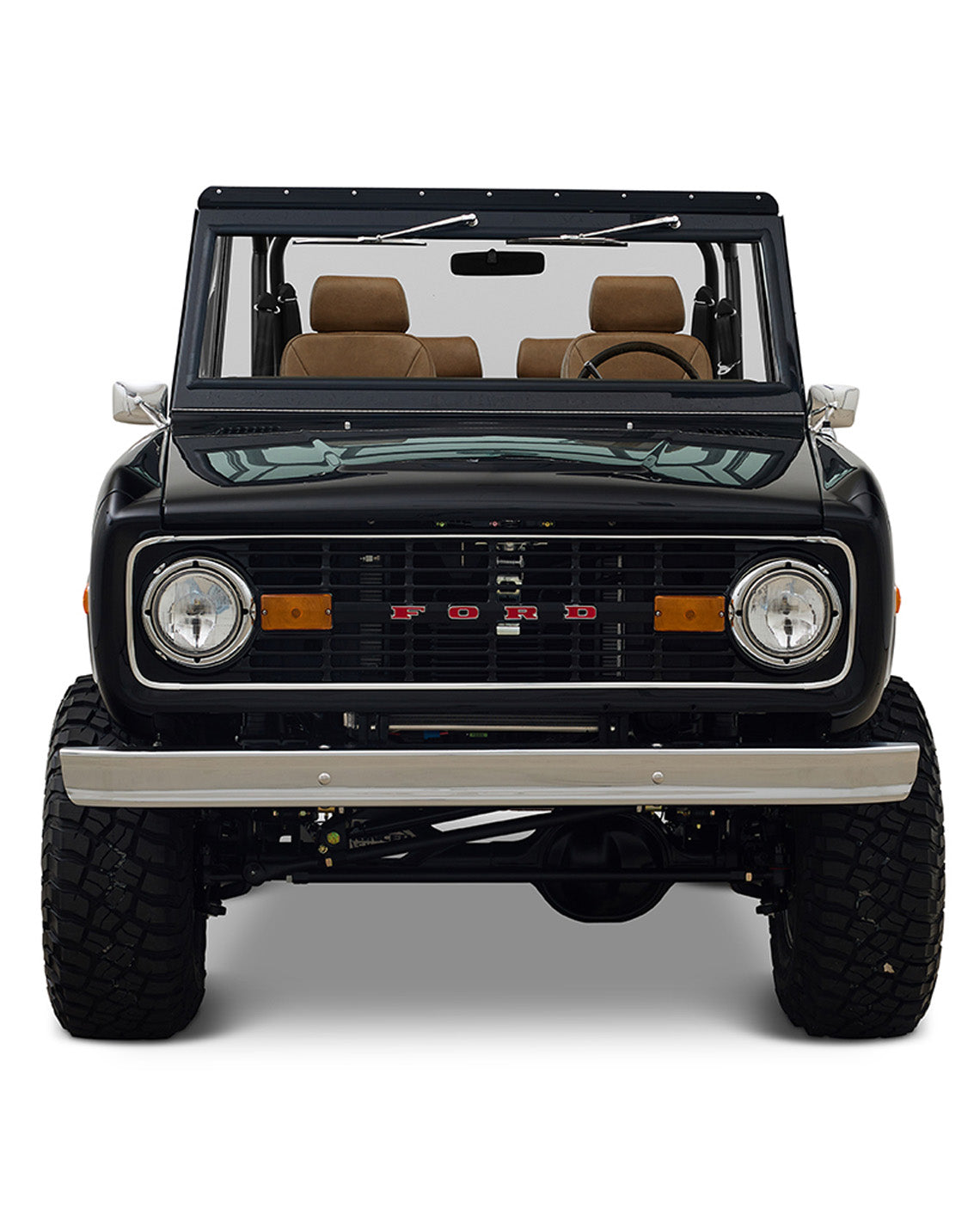 Ford Bronco 1972 Black with Custom Interior