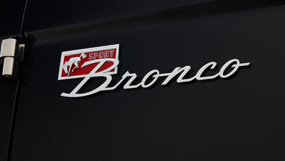 Ford Bronco 1972 Black Coyote Series with Custom Interior