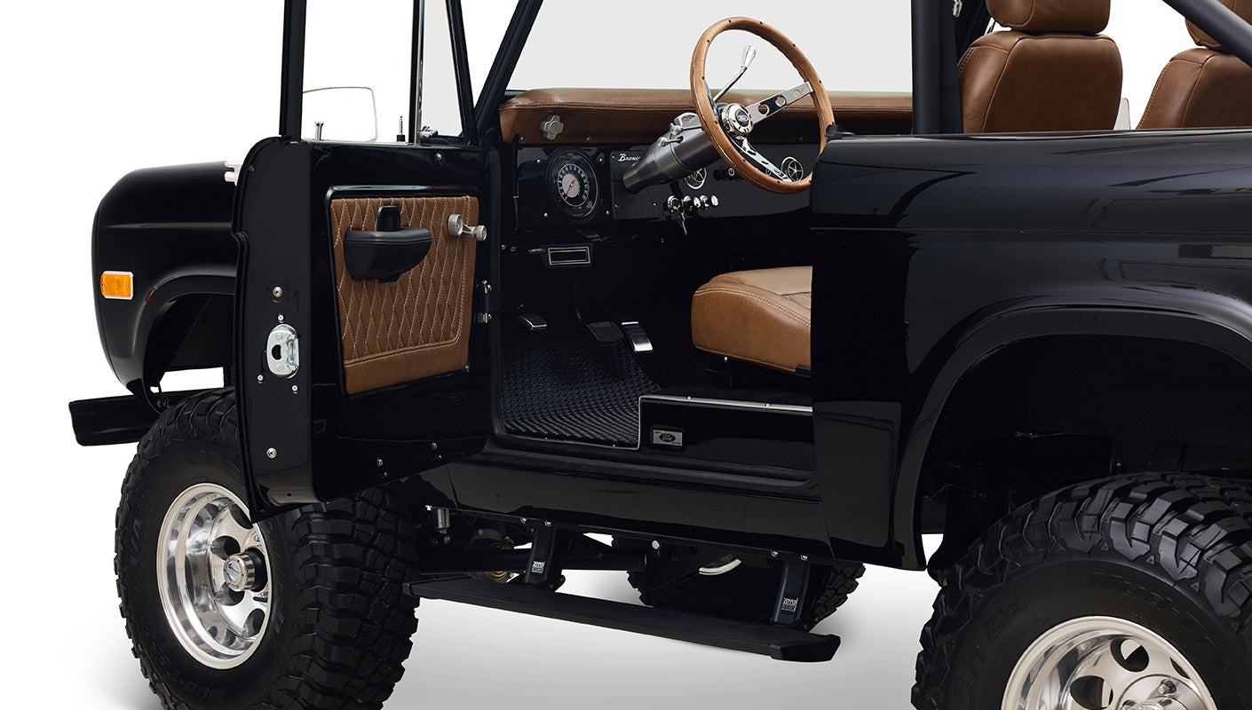 Ford Bronco 1972 Black Coyote Series with Custom Interior