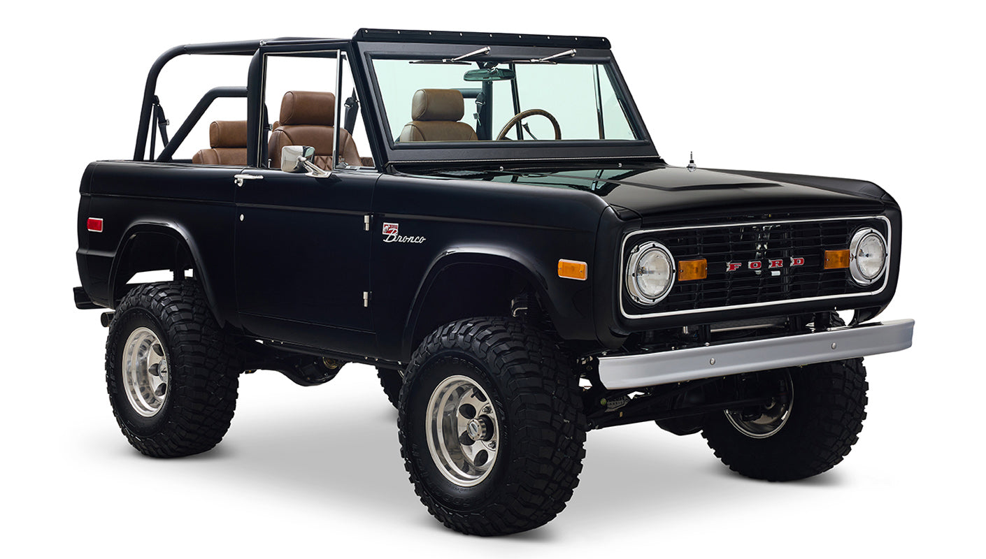 Ford Bronco 1972 Black Coyote Series with Custom Interior