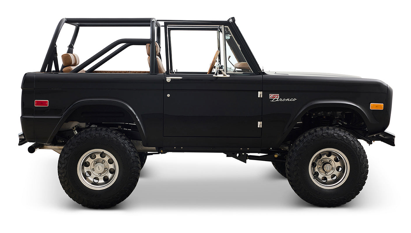 Ford Bronco 1972 Black Coyote Series with Custom Interior
