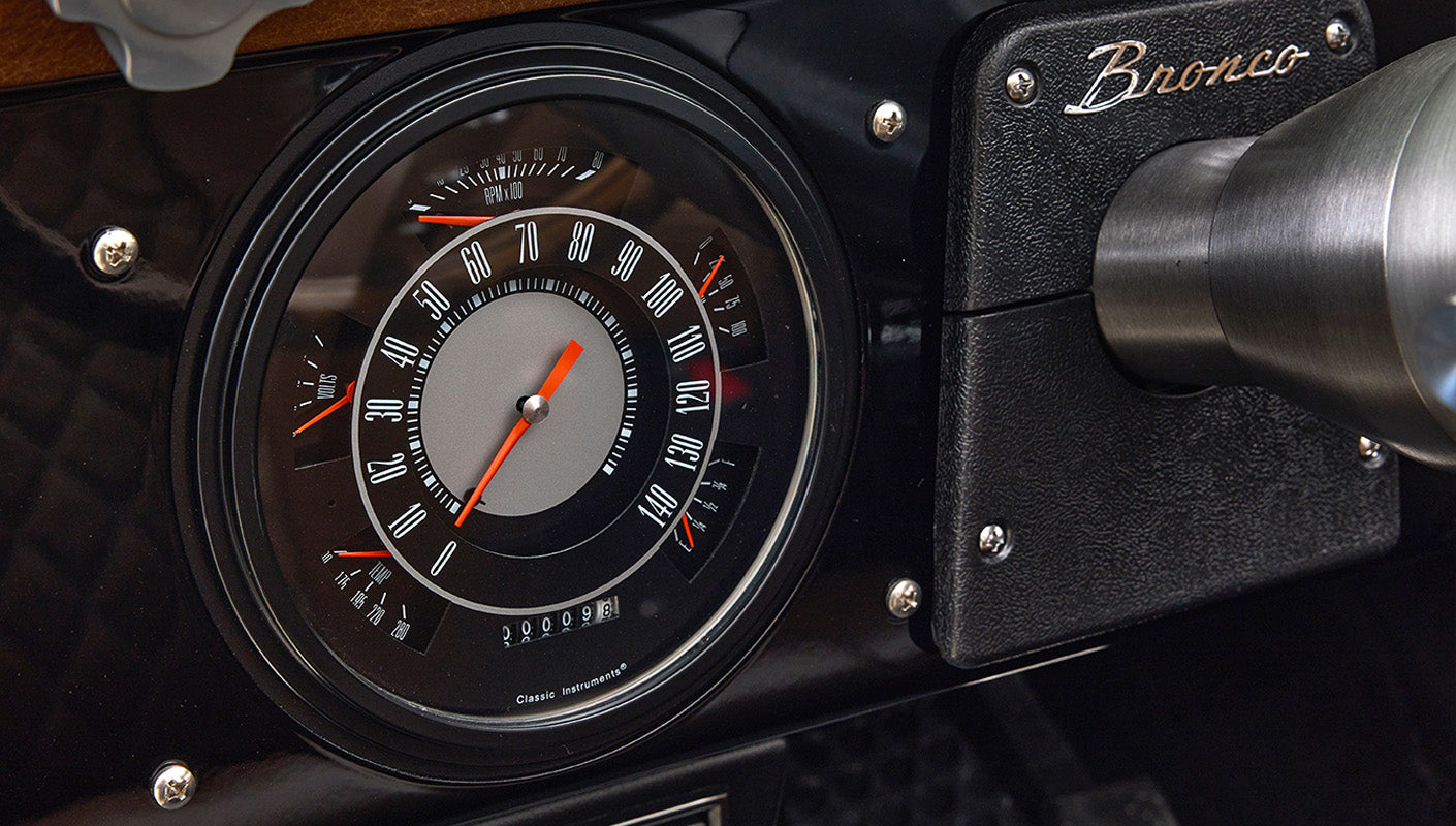 Ford Bronco 1972 Black Coyote Series with Custom Interior