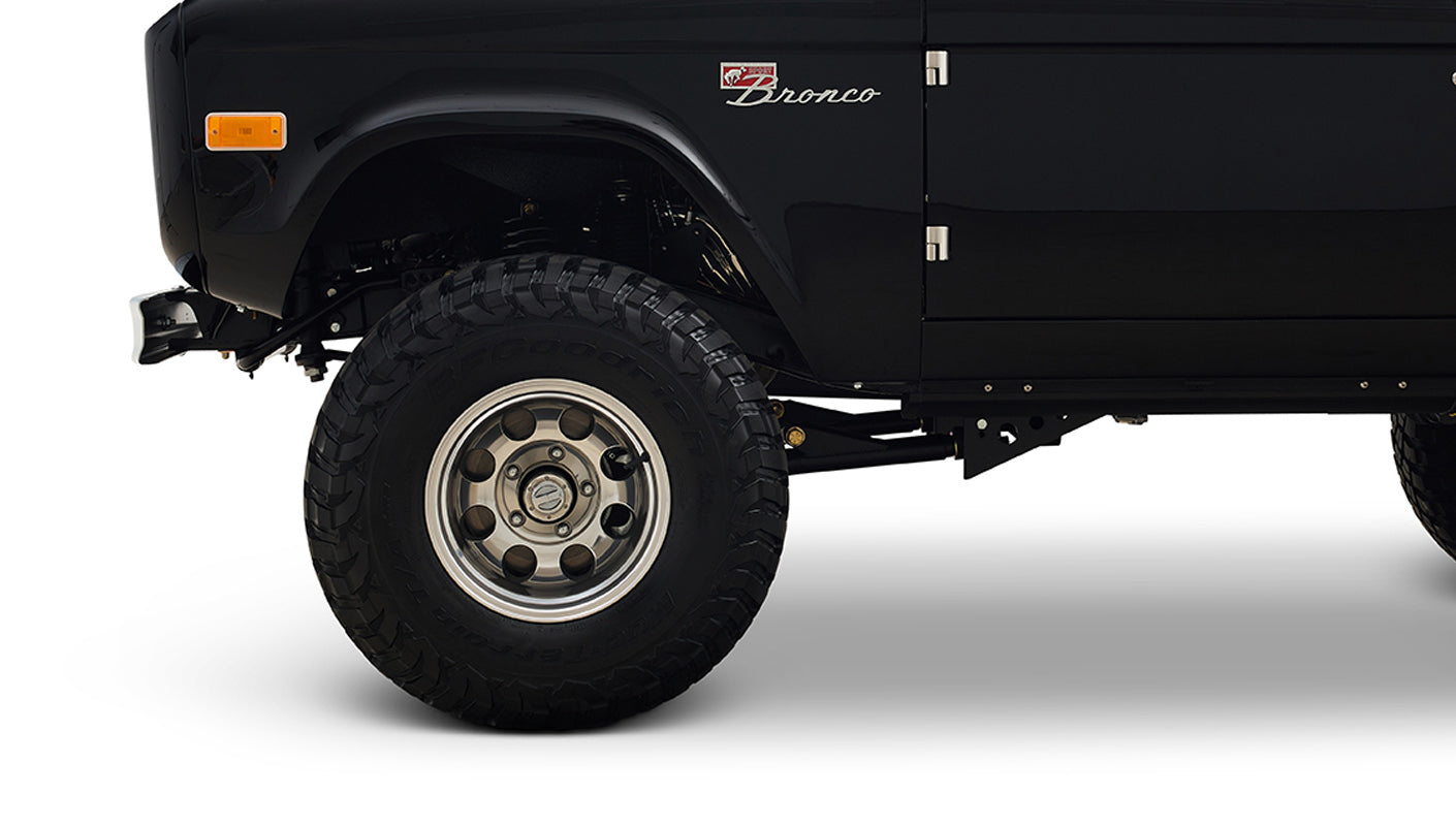 Ford Bronco 1972 Black Coyote Series with Custom Interior