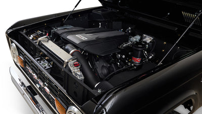 Ford Bronco 1972 Black Coyote Series with Custom Interior Engine