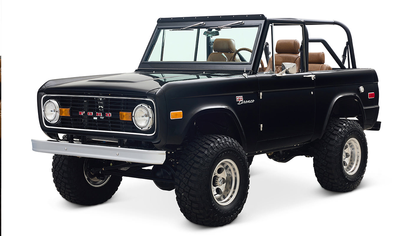 Ford Bronco 1972 Black Coyote Series with Custom Interior