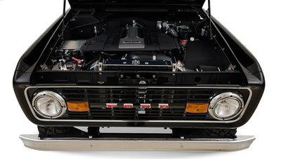 Ford Bronco 1972 Black Coyote Series with Custom Interior Engine