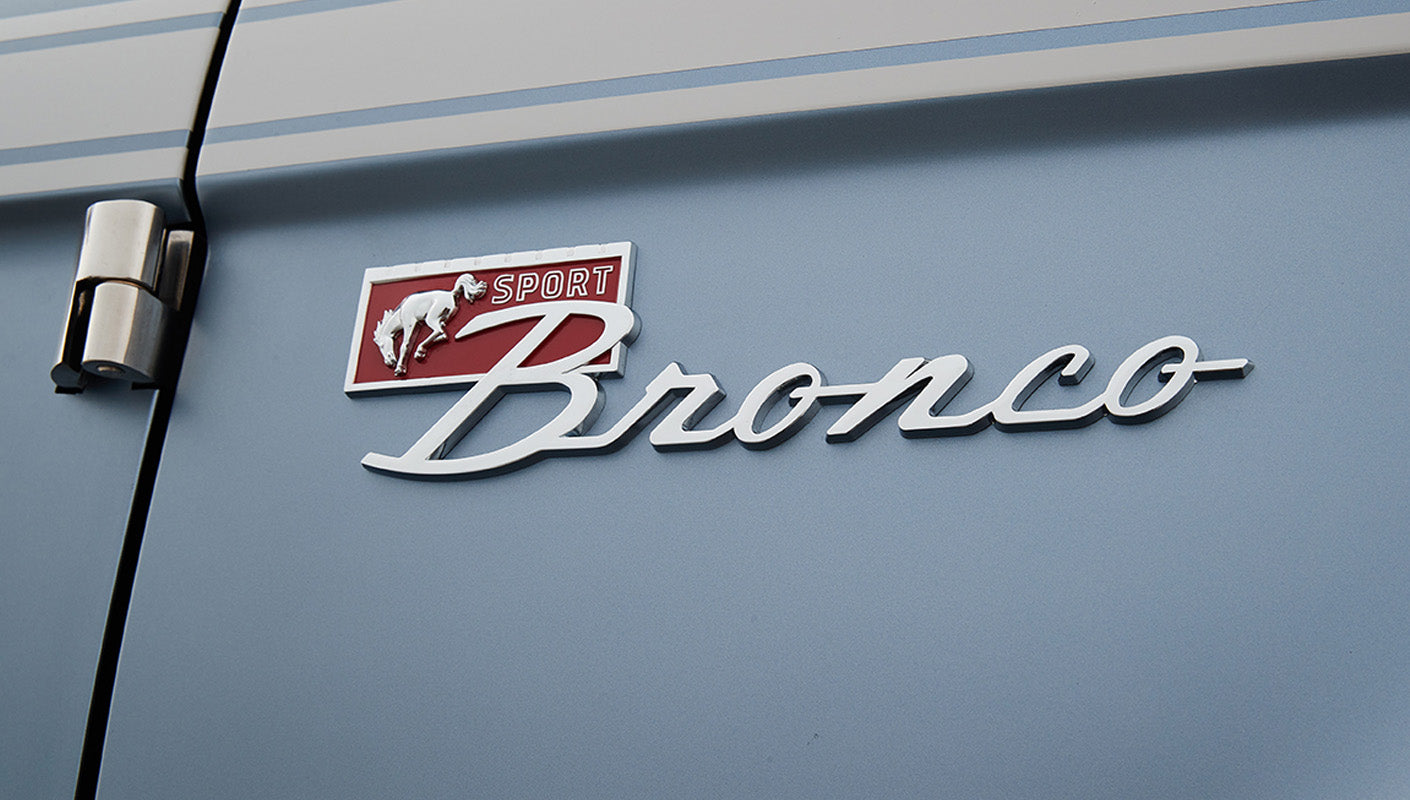 Ford Bronco 1972 Matte Brittany Blue Coyote Series with Black Soft Top
