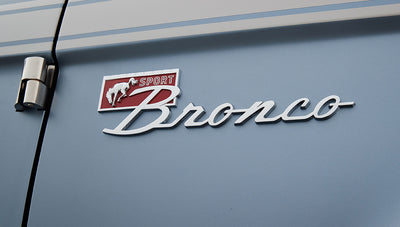 Ford Bronco 1972 Matte Brittany Blue Coyote Series with Black Soft Top