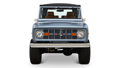Ford Bronco 1972 Matte Brittany Blue Coyote Series with Black Soft Top