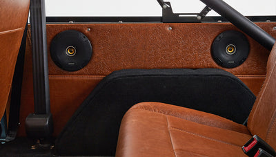 Ford Bronco 1972 Matte Brittany Blue Coyote Series with Black Soft Top Custom Leather Interior