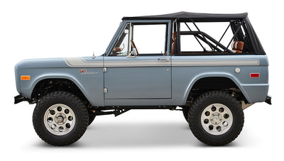 Ford Bronco 1972 Matte Brittany Blue Coyote Series with Black Soft Top
