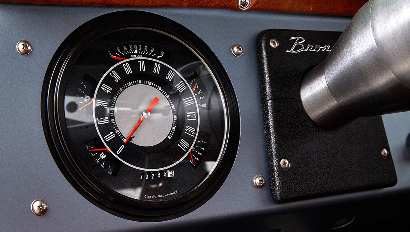 Ford Bronco 1972 Matte Brittany Blue Coyote Series with Black Soft Top Speedo